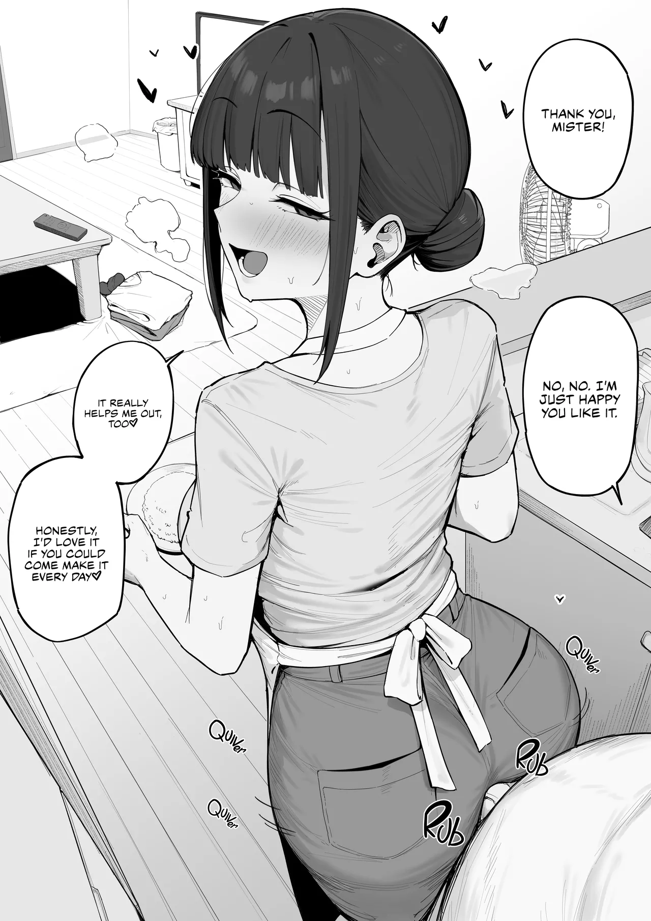 Hentai Manga Comic-A married woman who drains a man off with a handjob during the day-Read-7